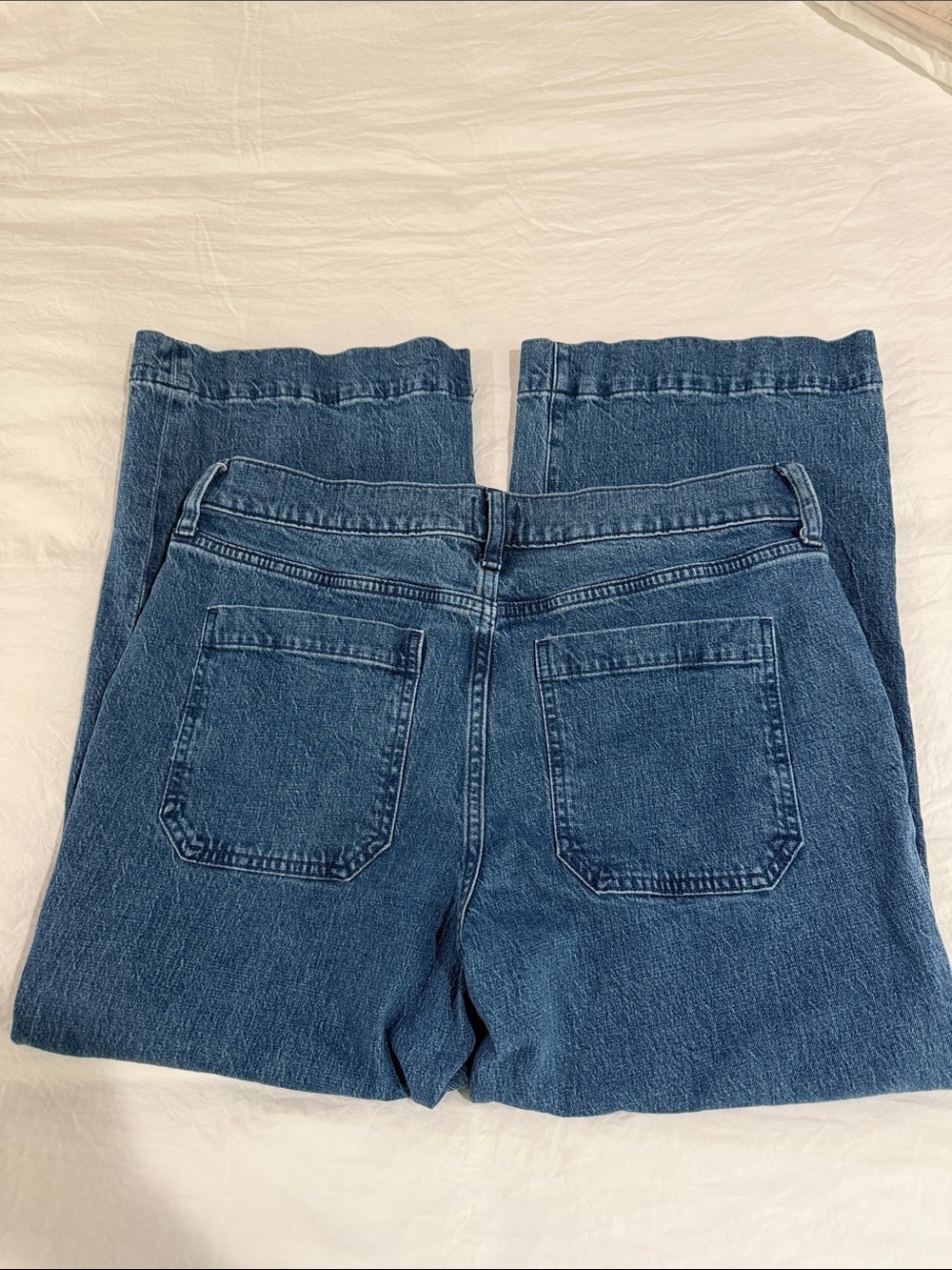 J. Crew Women’s Medium Blue Straight-Leg Denim Jeans - Picture 3 of 3